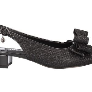 J. Renee Tanay Black Glitter Sandal